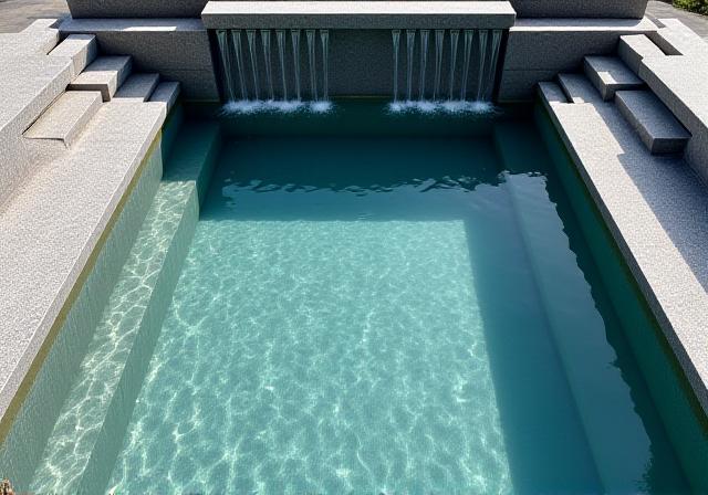 シンメトリーな水景デザイン
