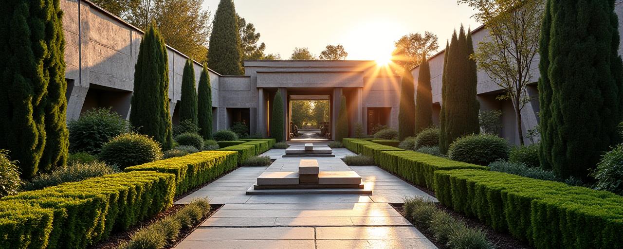 アール・デコ調の庭園デザイン